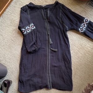 Lilla P Black Top with Drawstring